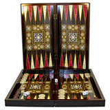 World Wise Mother of Pearl Decoupage Backgammon Set