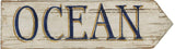 ArtFuzz Ocean Vintage Custom Wood Sign Wood Sign 9x32 Plywood