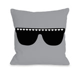 One Bella Casa Diamond Sunglasses Throw Pillow by OBC 18 X 18