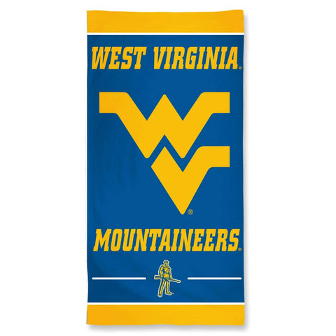 NCAA West Virginia Mountaineers 30 by 60 Fiber Reactive Beach Towel