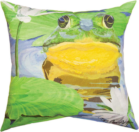 MWW Frog Lily Pads Pgy 18 Pillow 100 H