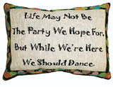 Loom Craft Dance Party 12" x 8" Message Pillow
