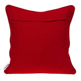 ArtFuzz 20 inch X 0.5 inch X 20 inch Transitional Red and White Pillow Cover