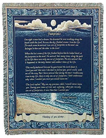 Simply Footprints Tapestry Throw
