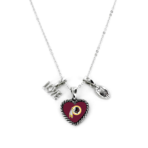 NFL Arizona Cardinals Charmed Love Football Necklace
