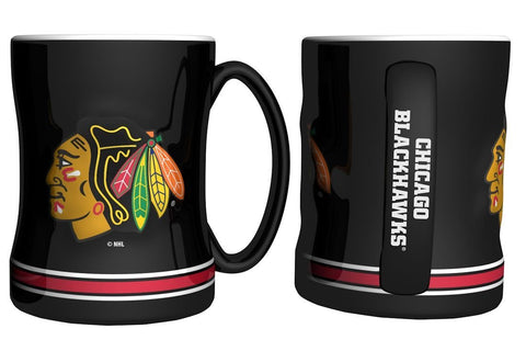 Boelter Brands - Chicago Blackhawks Coffee Mug - 14oz Sculpted