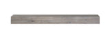 ArtFuzz 48 inch Classic Weathered Grey Wood Mantel Shelf