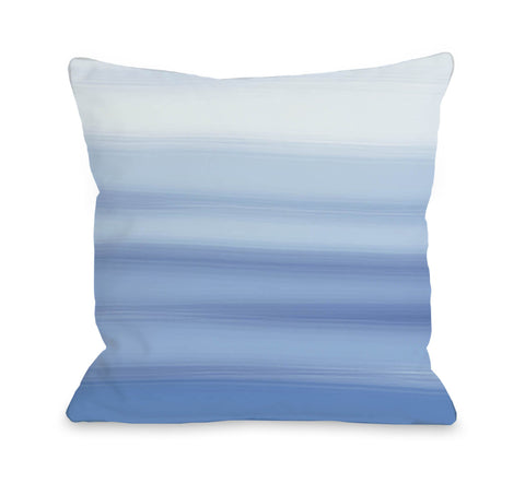 Ombre Watercolors Pillow, Blue