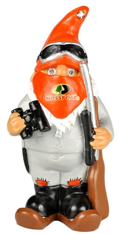 Forever Collectibles Entertainment Mossy Oak Garden GnomeHunter with Binoculars - Winter Version, Team Colors, One Size