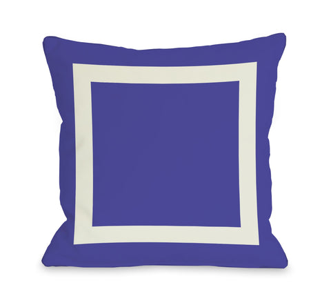 One Bella Casa Square - Purple Throw Pillow by OBC 18 X 18