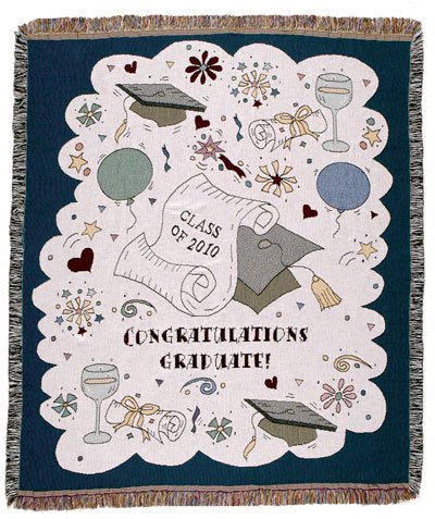 Simply The Grad Mid-Size Tapestry Throw