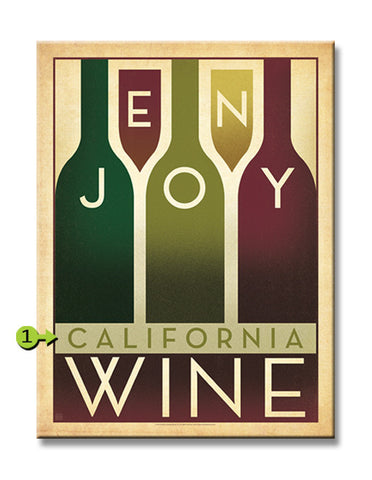 Enjoy Wine Wood 23x31