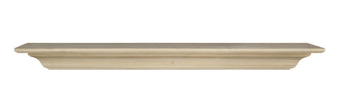 ArtFuzz 72 inch Contemporary Unfinished Wood Mantel Shelf