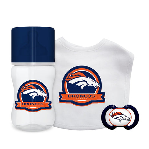Baby Fanatic NFL Denver Broncos Infant and Toddler Sports Fan Apparel, Multicolor