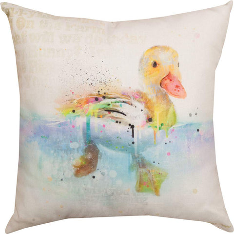 MWW Color Splash Duck Hal 18 Pillow 10