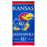 WinCraft NCAA Kansas Jayhawks 30x60 Beach Towel, Team Colors, One Size