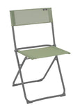 ArtFuzz Folding Chair - Set of 2 - Basalt Steel Frame - Moss Fabric