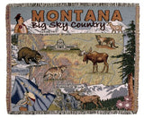 Simply State of Montana Tapestry Throw (Tpm916)
