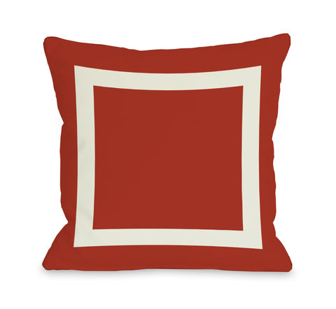 Square Pillow, Red