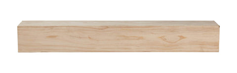 ArtFuzz 60 inch Elegant Rustic Distressed Pine Wood Mantel Shelf