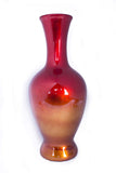 ArtFuzz 20 inch Ombre Lacquered Ceramic Vase - Red and Orange