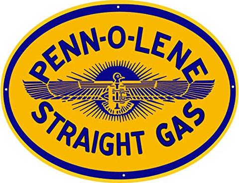 ArtFuzz Penn-O-Lene Motor Oil Reproduction Gas Station Metal Sign 26x34
