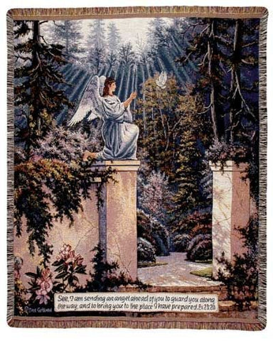 Simply Garden Angel Mid-Size Tapestry Throw