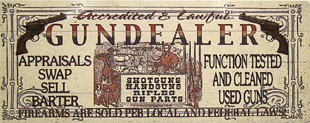Gun Dealer Metal 14x36