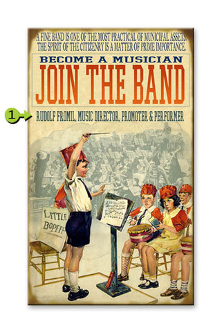 Join the Band Metal 18x30