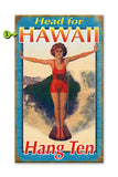Hang Ten Wood 18x30