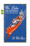 Canoe People at the Lake Metal 23x39