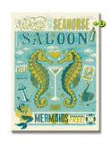 Seahorse Saloon Wood 23x31