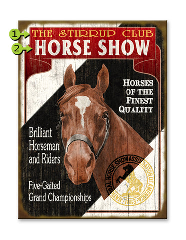 Horse Show Metal 28x38