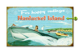 For Happy Outings... Wood 18x30