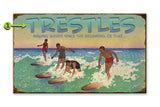 Riding the Waves Wood 28x48