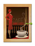 French Cafe, Champs Elysees Metal 28x38