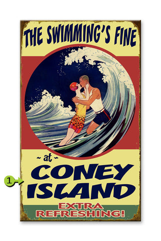 The Swimming's Fine Metal 23x39