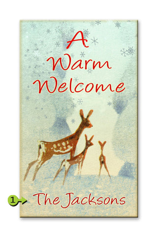 Warm Welcome Metal 14x24