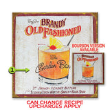 Old Fashioned (Brandy or Bourbon) Metal 18x18