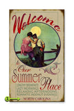 Welcome to Our Summer Place Wood 23x39