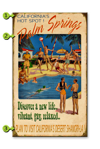 Palm Springs Boys Metal 23x39
