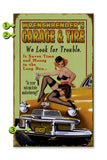 We Look for Trouble Wood 14x24