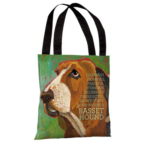 Bassett Hound 2 Tote Bag by Ursula Dodge