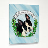 Boston Terrier 1  Canvas by Ursula Dodge 11 X 14