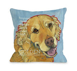 Golden Retriever 1 Throw Pillow by Ursula Dodge