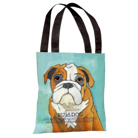 Bulldog 1 Tote Bag by Ursula Dodge