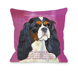 Cavalier 2 Throw Pillow by Ursula Dodge