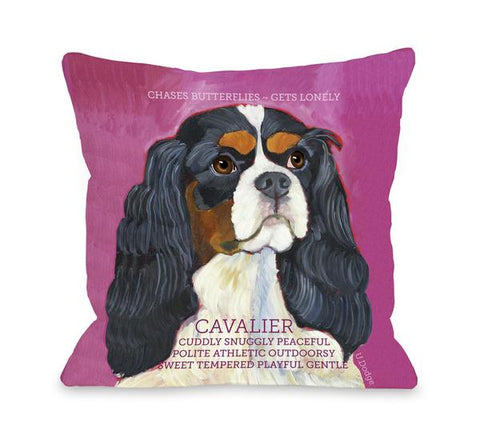 Cavalier 2 Throw Pillow by Ursula Dodge