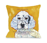 English Setter 4 Throw Pillow by Ursula Dodge