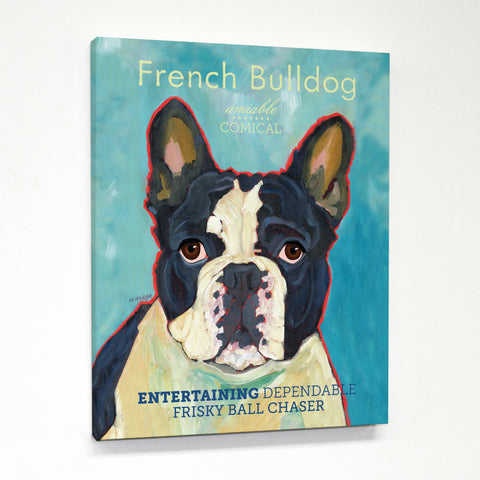 French Bulldog 2 Canvas by Ursula Dodge 11 X 14